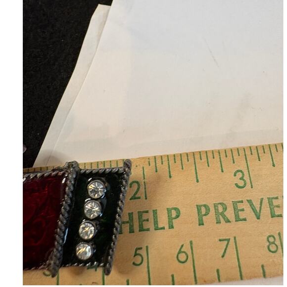 Lia Sophia Enamel Stocking Pin – Sparkling Holiday Brooch - Picture 4 of 4